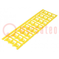 Markers; 4÷6mm; polyamide 66; yellow; -40÷100°C; snap fastener