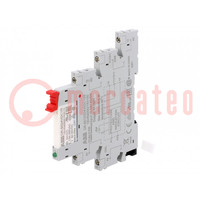 Relay: interface; SPDT; Ucoil: 24VAC,24VDC; for DIN rail mounting