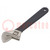Wrench; adjustable; 200mm; Max jaw capacity: 24mm; forged,satin