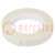 Tape: fixing; W: 19mm; L: 5.5m; Thk: 1mm; two-sided adhesive; white