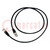 Cable de prueba; BNC tomacorriente,ambos lados; Long: 1m; negro