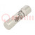 Fuse: fuse; quick blow; 6A; 600VAC; 600VDC; cylindrical,industrial