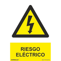 Señal riesgo eléctrico - 21x30 cm