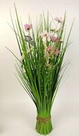Artificial Silk Meadow Flower Bundle - 70cm, Hot Pink & Light Pink