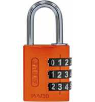 ABUS Zahlenschloss 144/30 orange Lock-Tag