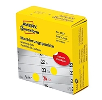 AVERY ZWECKFORM ÉTIQUETTE 10 MM MARQUAGE POINT YE, 800ST 3852