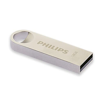 PHILIPS USB STICK 128GB USB 2.0 FLASH DRIVE MOON EDITION FOR PC, LAPTOP, COMPUTER READS UP TO 20MB/S METAL KEYCHAIN RING