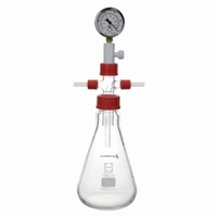 Woulff bottles with pressure gauge10000 ml, bottle-shape