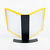 Tischgestell / Sichttafel-System / Standfächer / Preislistenhalter „EasyMount-QuickLoad” | geel