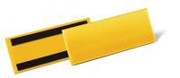 DURABLE Magnetische Etikettentasche, für Etiketten 1/2 A5 quer (210 x 74 mm), gelb