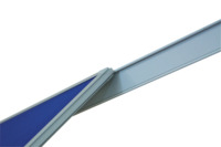 Wandschienen-Set PRO, inklusive Magnethaftband, Metall, 2000 x 60 mm, silber