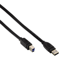 Hama 00054503 USB Kabel 5 m USB 3.2 Gen 1 (3.1 Gen 1) USB A USB B Schwarz