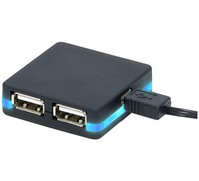 CUC Exertis Connect 543130 Schnittstellen-Hub USB 2.0 480 Mbit/s Schwarz