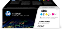 HP 410X 3-pack High Yield Cyan/Magenta/Yellow Original LaserJet Toner Cartridges