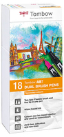 Tombow ABT Dual Brush Pen Set viltstift Meerkleurig 18 stuk(s)