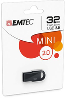 Emtec D250 Mini USB flash drive 32 GB USB Type-A 2.0 Zwart