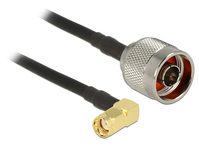 DeLOCK 0.3m, N/RP-SMA coax-kabel CFD200 0,3 m Zwart