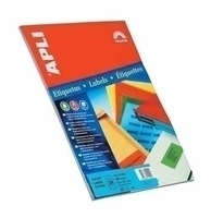 APLI Self-adhesive labels 70 x 37mm Yellow etiket Geel 480 stuk(s)
