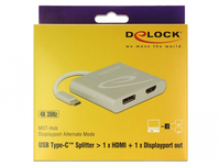 DeLOCK 87716 USB-Grafikadapter 2560 x 1440 Pixel Silber