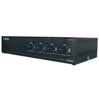 Black Box SS8P-DVI-8X4-UCAC switch per keyboard-video-mouse (kvm) Nero
