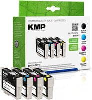 KMP E107V inktcartridge 4 stuk(s) Zwart, Cyaan, Magenta, Geel