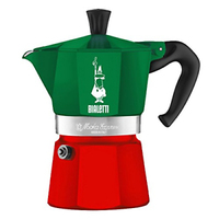 Bialetti 0005322 manuális kávéfőző Mokkafőző 0,13 L Zöld, Vörös