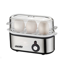 Mesko Home MS 4485 tojásfőző gép 3 tojás 210 W Fekete, Ezüst, Átlátszó