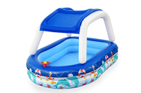 Bestway Piscine familiale gonflable Sea Captain avec parasol UV Careful