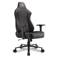 Sharkoon SGS30 Univerzális gamer szék Kárpitozott párnázott ülés Fekete, Rózsaszín