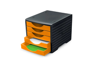 Styro 275-8420.491 Dateiablagebox Polystyrol Schwarz, Orange