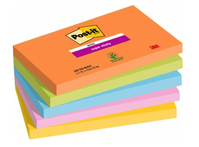 3M 7100258793 zelfklevend notitiepapier Rechthoek Blauw, Groen, Oranje, Roze, Geel 90 vel Zelfplakkend
