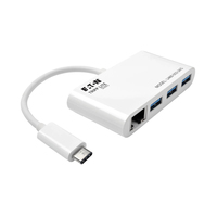 Tripp Lite U460-003-3AG station d'accueil USB 3.2 Gen 1 (3.1 Gen 1) Type-C Blanc