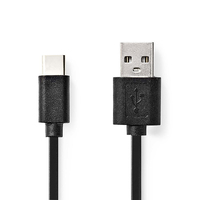 Nedis CCGL60600BK30 câble USB USB 2.0 3 m USB A USB C Noir