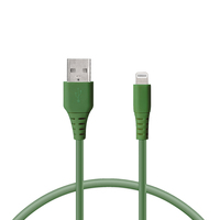 Ksix BXCABAL08S câble Lightning 1 m Vert
