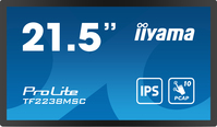 iiyama TF2238MSC-B1 Signage Display Digital A-board 55.9 cm (22") LED 600 cd/m² Full HD Black Touchscreen