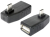 DeLOCK 65474 tussenstuk voor kabels micro USB-B USB 2.0-A Zwart