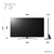LG QNED MiniLED QNED91 190.5 cm (75") 4K Ultra HD Smart TV Wi-Fi Black