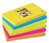 3M 6556SR note paper Rectangle Blue, Green, Orange, Pink, Yellow 90 sheets Self-adhesive