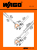Wago 210-191 etiket Rechthoek Zwart, Oranje, Wit