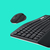 Logitech MK850 Performance clavier Souris incluse RF sans fil + Bluetooth QWERTZ Allemand Noir