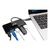 Tripp Lite U460-003-3AGB-C 3-Port USB-C Hub - USB 3.x (5Gpbs) Hub Ports, Gigabit Ethernet, 60W PD Charging, Black