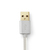 Nedis CCTB60600AL20 USB-kabel 2 m USB 2.0 USB A USB C Aluminium