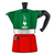 Bialetti 0005322 handmatig koffiezetapparaat Moka Express 0,13 l Groen, Rood