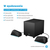 HP X1000 zestaw głośników 30 W PC/Laptop Czarny 2.1 kan. 6 W