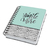 Sigel Jolie JN623 cuaderno y block A5 120 hojas Negro, Color menta, Blanco