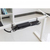 InLine Cable guide/shelf for under-table mounting, grey
