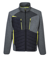 Hybrid-Steppjacke DX471, DX4 Stretch, gefüttert, Körperbetont, Metallgrau, Größe: XXL