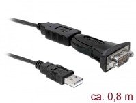Delock Adapter USB 2.0 Typ-A zu 1 x Seriell RS-232 DB9