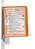Durable VARIO WALL 5 Panel Magnetic Display Panel Document Holder | A4 Orange