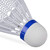 Relaxdays LED Federball 12er Set, Badmintonbälle leuchtend, HD: 8,5 x 6,5 cm, grün-leuchtend, Leuchtfederball, weiß